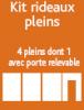 Kit rideaux pleins pour abripratic 2000 x 3000 mm