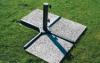 Pied 4 branches pour dalles gravillonn�es 400x400