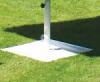 Dalle acier 600 x 600 mm + tube diam�tre 48mm Blanc