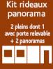 Kit rideaux panorama pour abriminute 3000 x 6000 mm