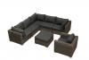 Salon de jardin Venise r�sine tress�e ronde 5mm