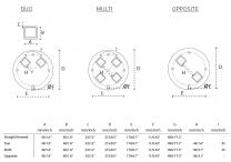 Parasol design 1 mat 2 toiles Spectra Duo et Multi UMBROSA