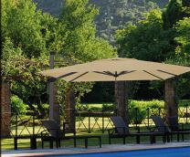 parasol plage de piscine mat dport excentr