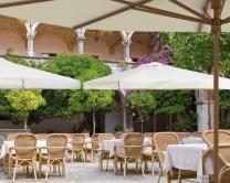 Grand parasol design en bois Palladio Telescopic SCOLARO