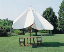 Parasol bois noir blanc beige terra cotta anthracite taupe bordeaux Palladio Telescopic SCOLARO