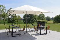 parasol design gant de 400x400cm  mat central