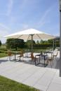 parasol pour restaurant ou hotel en carr 4x4m aluminium