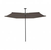 Round Infina Umbrella Taupe dusk