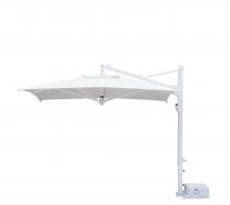 Parasol d�port� haut de gamme aluminium blanc Galileo Starwhite ou Inox SCOLARO