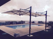 Parasols mt excentr terrasse Galileo Dark SCOLARO