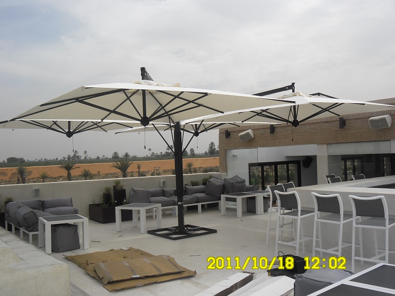 Parasol gant dport carr 7x7m Alu Poker Scolaro SCOLARO