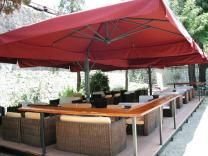 Grand parasol dport rectangle 8x8m Alu Poker Scolaro SCOLARO