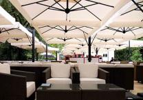 Parasol 1 poteau 4 toiles pour terrasse Alu Poker Scolaro SCOLARO