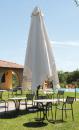 Parasol aluminium blanc ou noir 4x4m Capri Dark ou Starwhite SCOLARO
