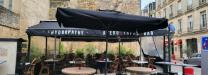 parasol rectangle restaurant 2x3m noir