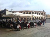 Parasol terrasse hotel mat baleines aluminium Leonardo Telescopic SCOLARO