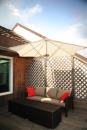 Parasol gant avec un mat Paraflex Evolution UMBROSA