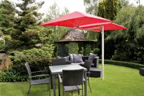 Parasol 1 mat et 3 parasols (3 bras 2m + 3 armatures + 3 toiles) Paraflex Evolution UMBROSA