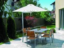 Parasol 1 poteau + 1 parasol (bras 2m + armature + toile) Paraflex Evolution UMBROSA