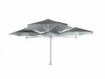 Parasol 1 mat et 3 parasols (3 bras 2m + 3 armatures + 3 toiles) Paraflex Evolution UMBROSA