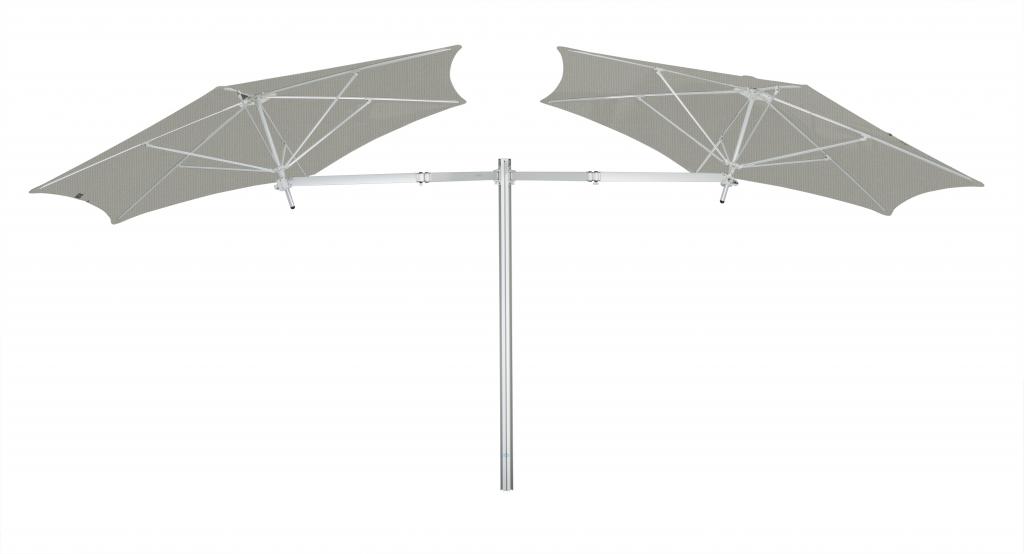 Parasol 1 poteau + 1 parasol (bras 2m + armature + toile) Paraflex Evolution UMBROSA